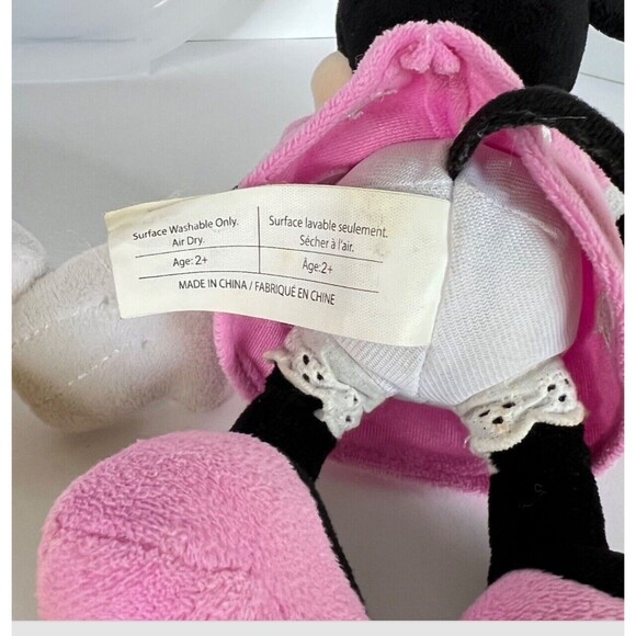Disney  Mickey and Minnie Mouse Toy Plush Soft And Minnie Plastic Carry Case - Picture 5 of 14